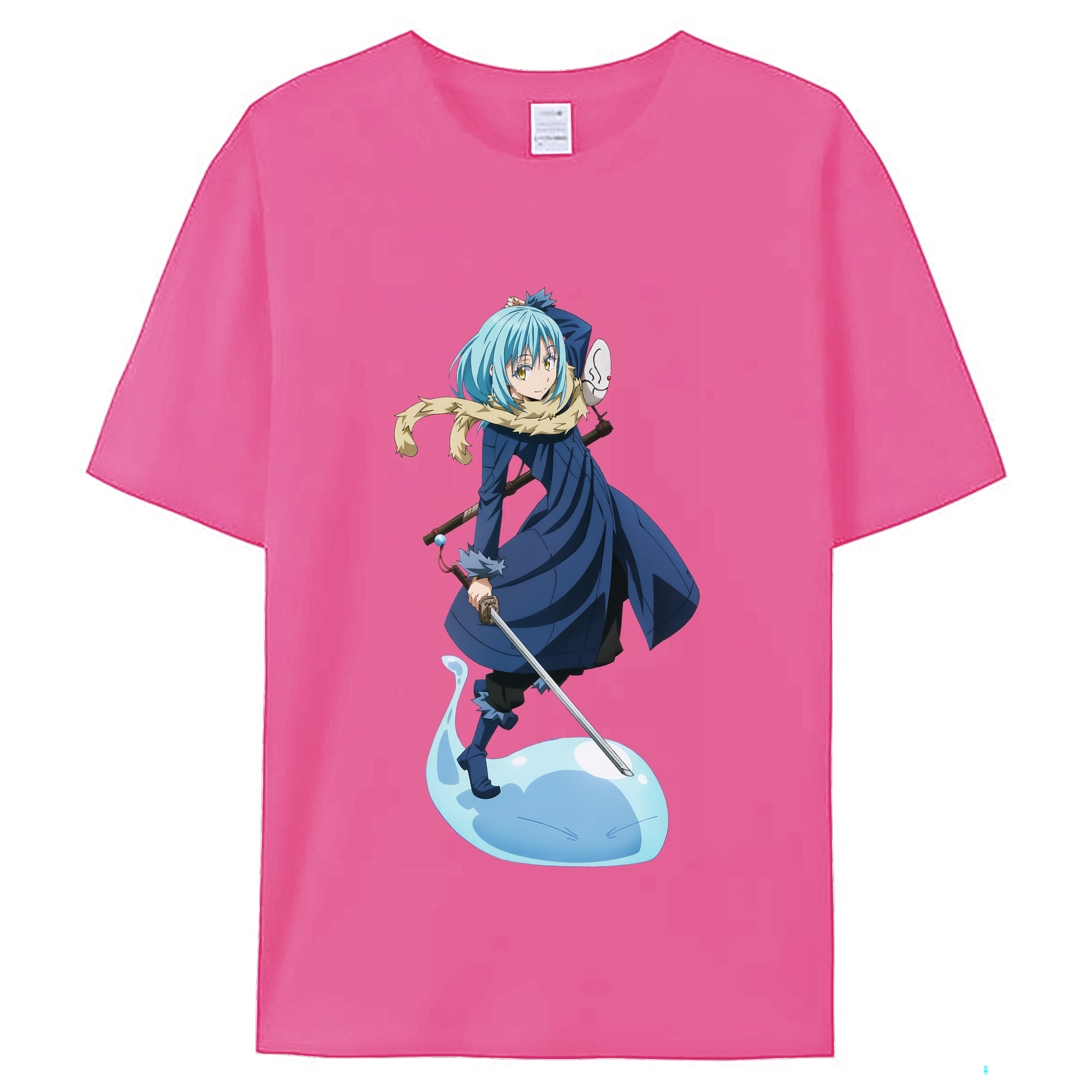 （画像用） 転スラ Regarding Reincarnated to Slime レディースカジュアルプリントTシャツ（綿100％）